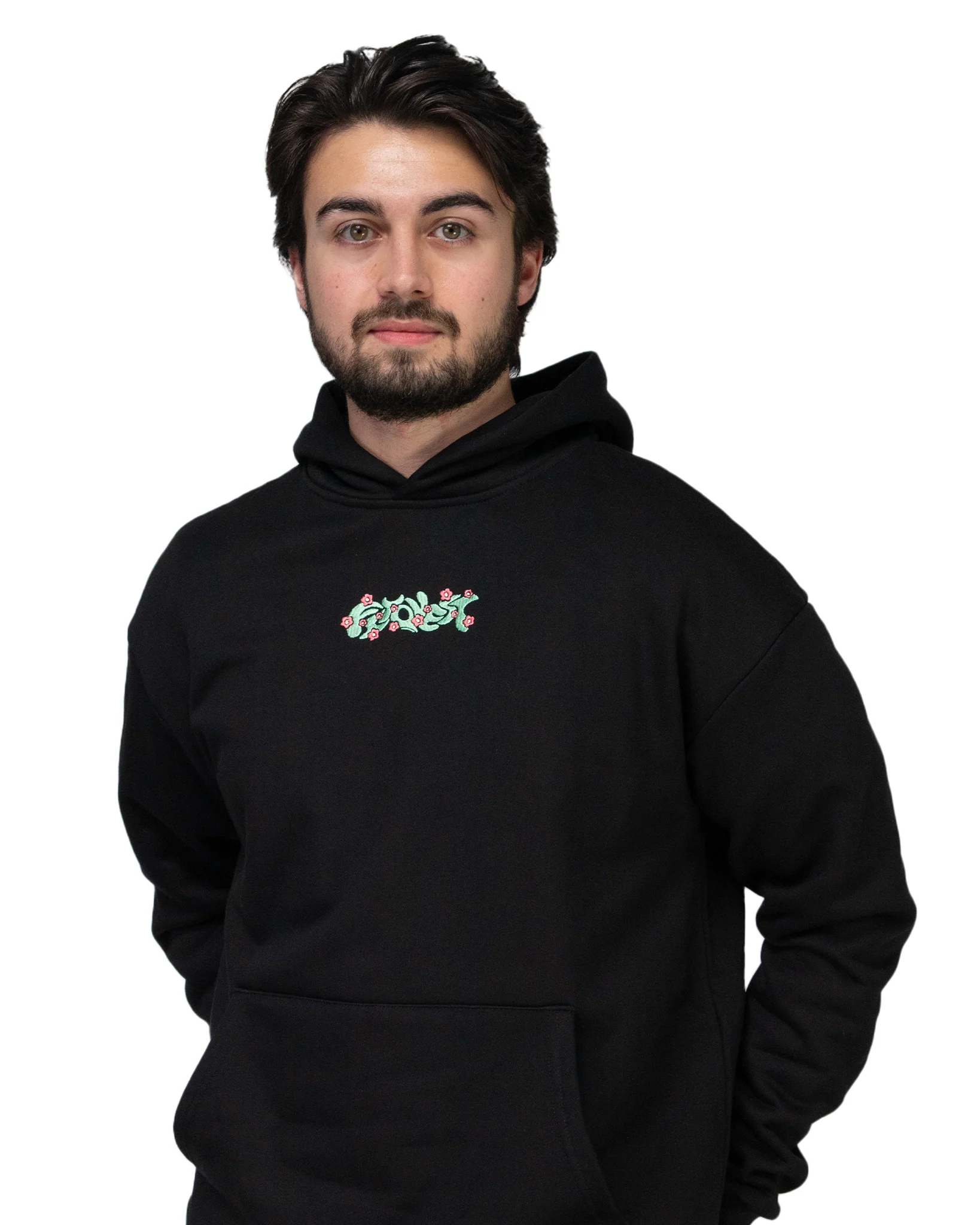 Bloom Hoodie Black - Image 3