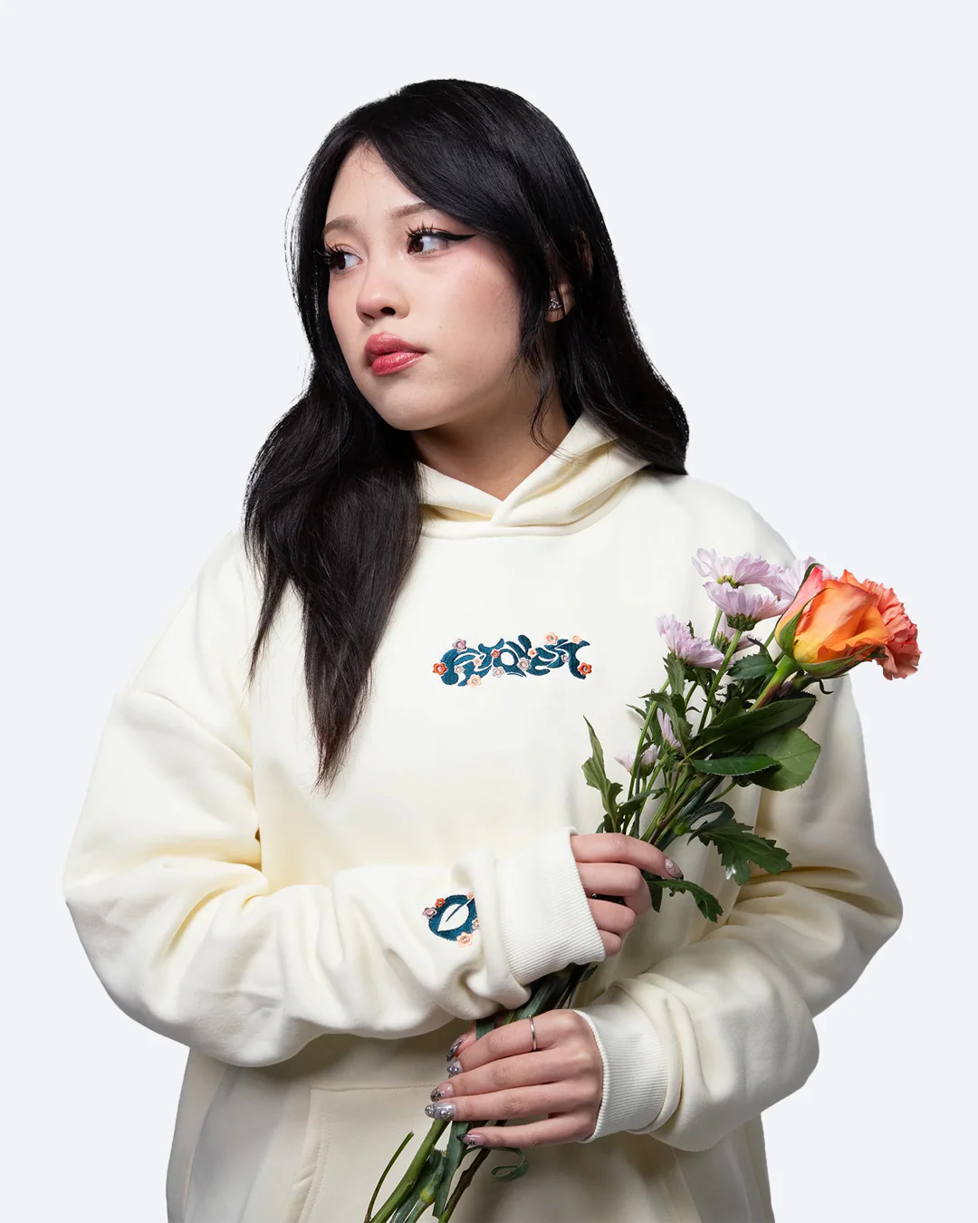 Bloom Hoodie Cream - Image 2