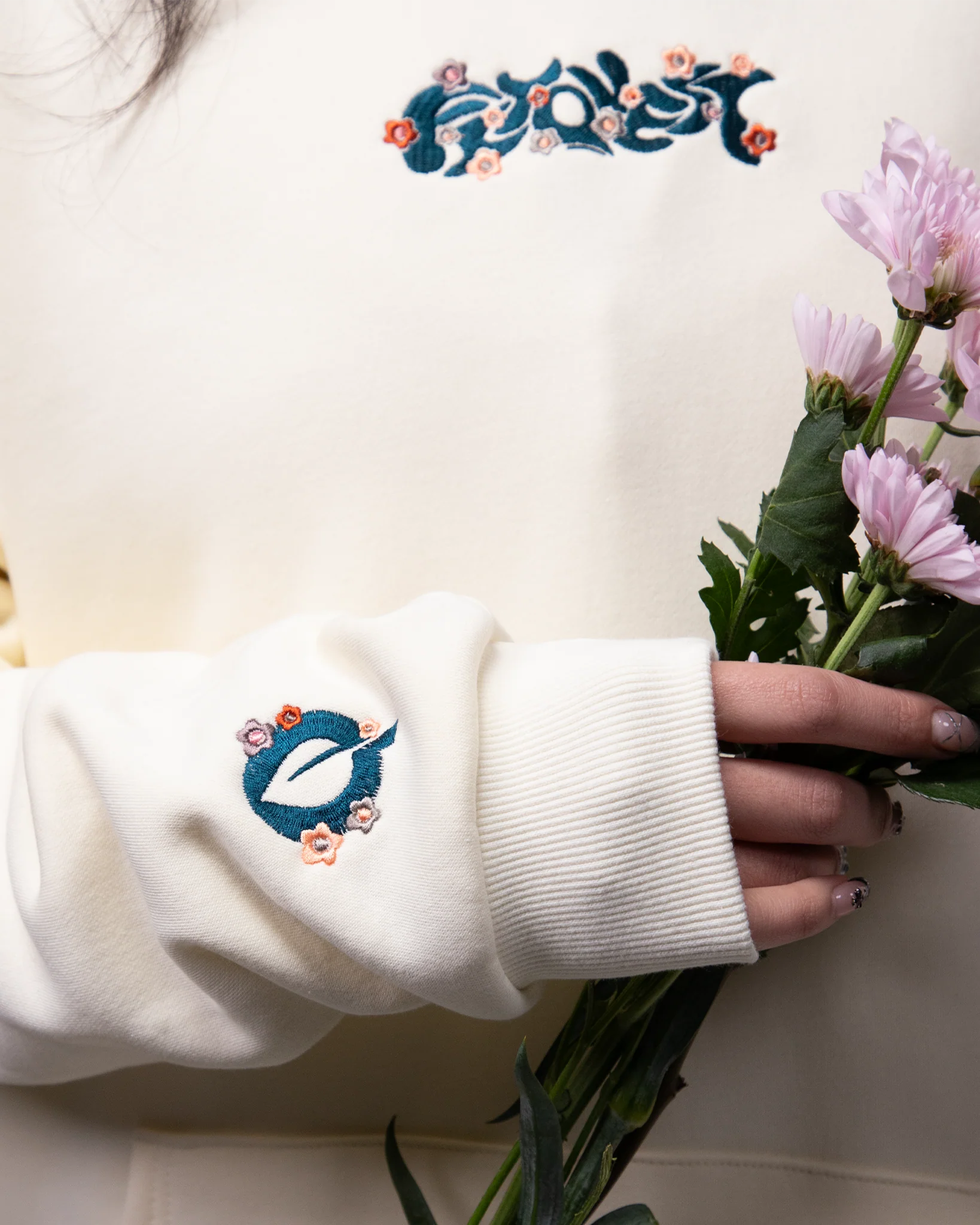 Bloom Hoodie Cream - Image 4